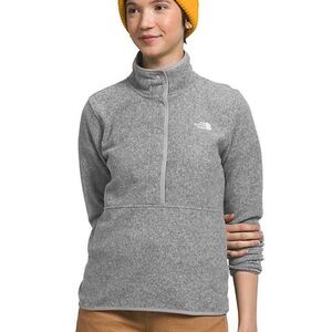 The North Face Heather Gray Quarter-Zip Fleece
